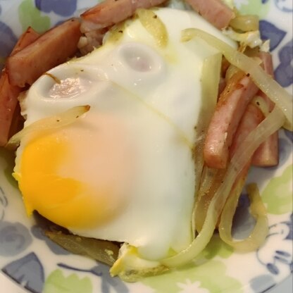 スパムが余っていたので作ってみました^ ^手軽にとってもおいしくできました(^^)また作ります♬